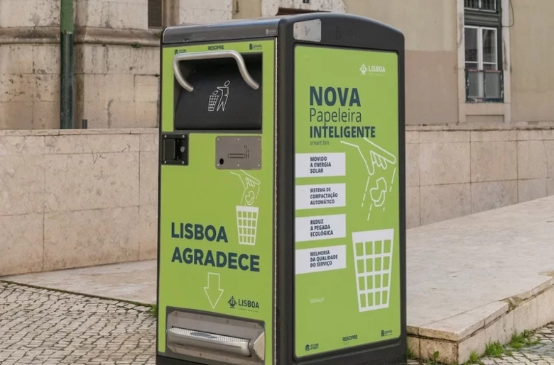 Comienza la instalación de las nuevas papeleras inteligentes en la ciudad  de Lisboa - UCCI